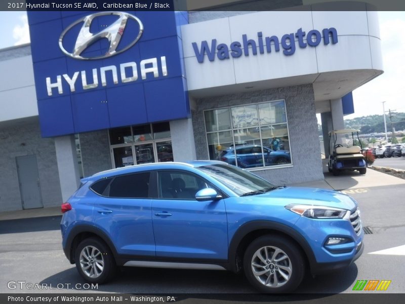 Caribbean Blue / Black 2017 Hyundai Tucson SE AWD