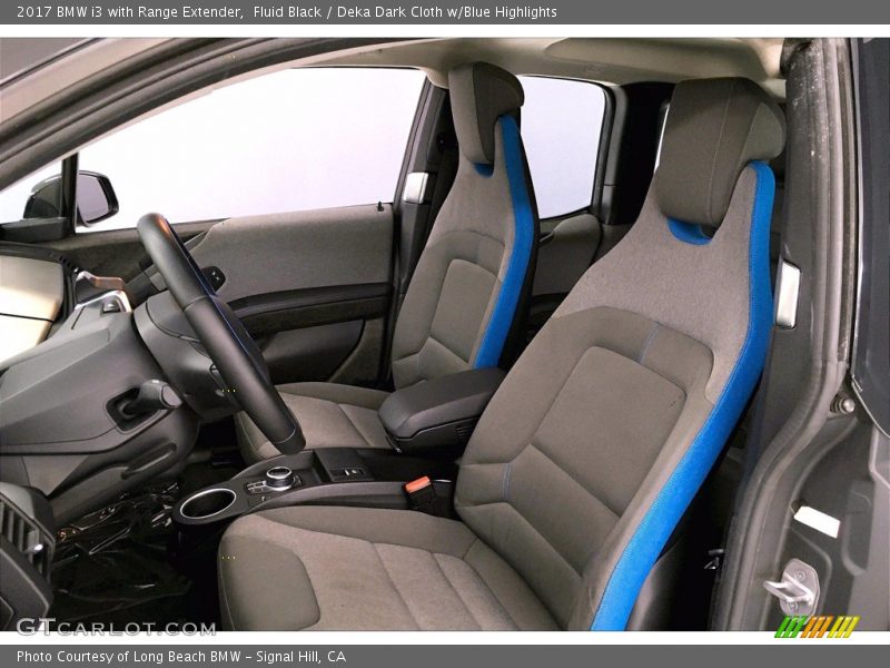 Fluid Black / Deka Dark Cloth w/Blue Highlights 2017 BMW i3 with Range Extender