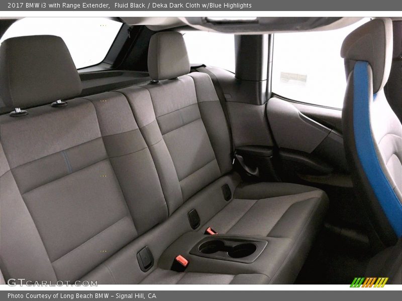 Fluid Black / Deka Dark Cloth w/Blue Highlights 2017 BMW i3 with Range Extender