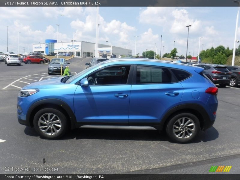 Caribbean Blue / Black 2017 Hyundai Tucson SE AWD