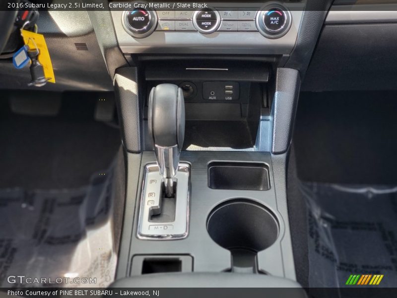  2016 Legacy 2.5i Limited Lineartronic CVT Automatic Shifter