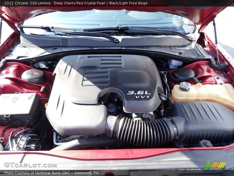 Deep Cherry Red Crystal Pearl / Black/Light Frost Beige 2012 Chrysler 300 Limited