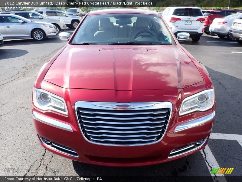 Deep Cherry Red Crystal Pearl / Black/Light Frost Beige 2012 Chrysler 300 Limited