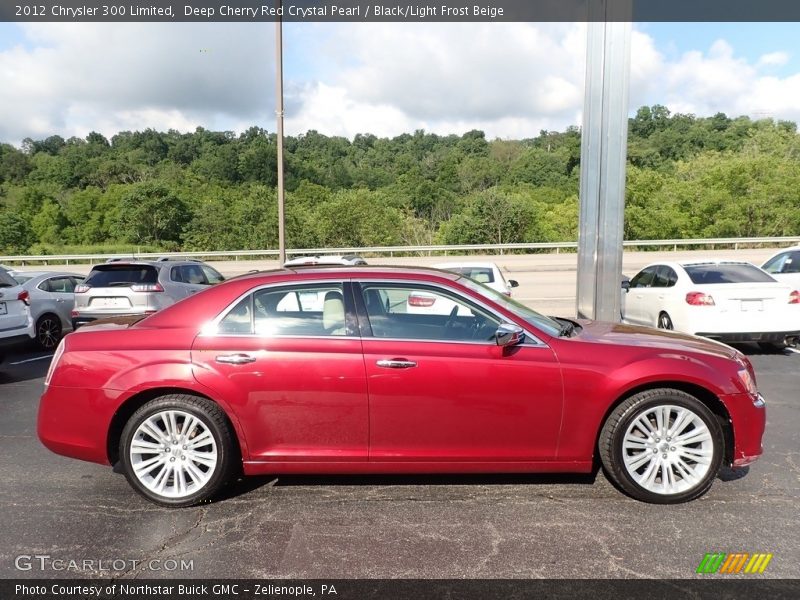 Deep Cherry Red Crystal Pearl / Black/Light Frost Beige 2012 Chrysler 300 Limited