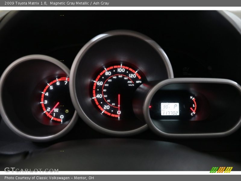 Magnetic Gray Metallic / Ash Gray 2009 Toyota Matrix 1.8