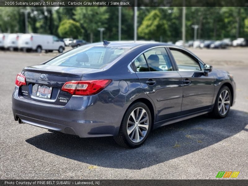 Carbide Gray Metallic / Slate Black 2016 Subaru Legacy 2.5i Limited