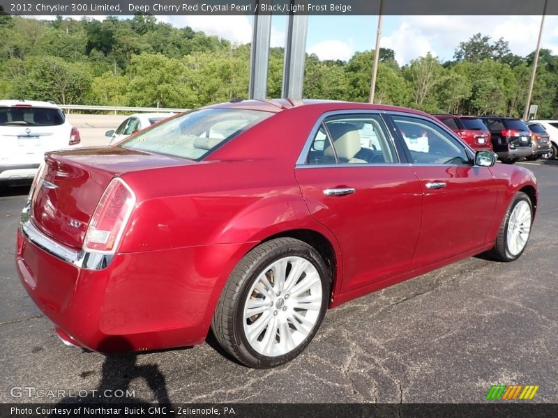 Deep Cherry Red Crystal Pearl / Black/Light Frost Beige 2012 Chrysler 300 Limited