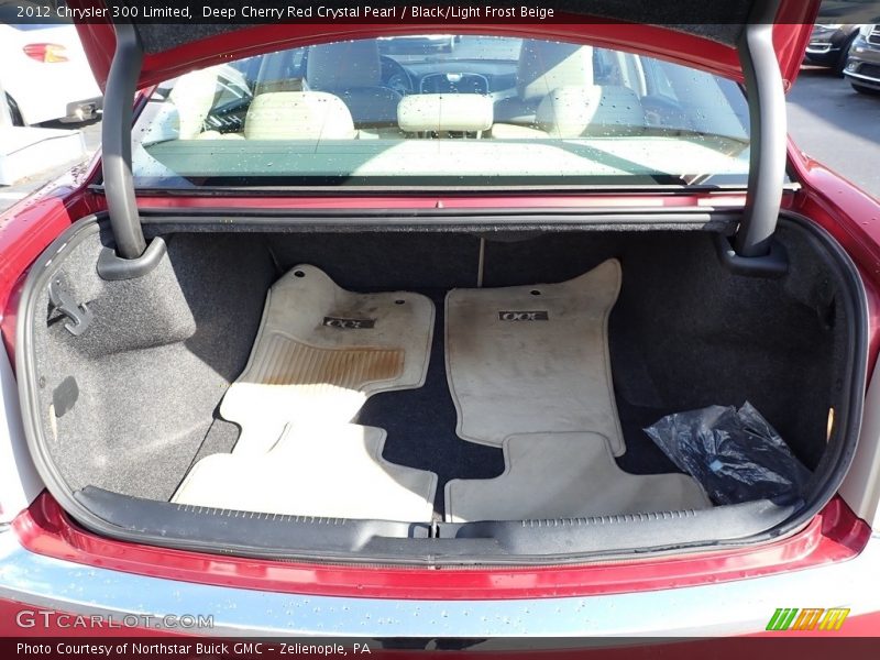 Deep Cherry Red Crystal Pearl / Black/Light Frost Beige 2012 Chrysler 300 Limited