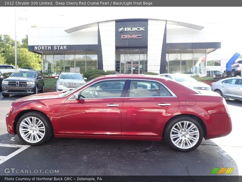 Deep Cherry Red Crystal Pearl / Black/Light Frost Beige 2012 Chrysler 300 Limited