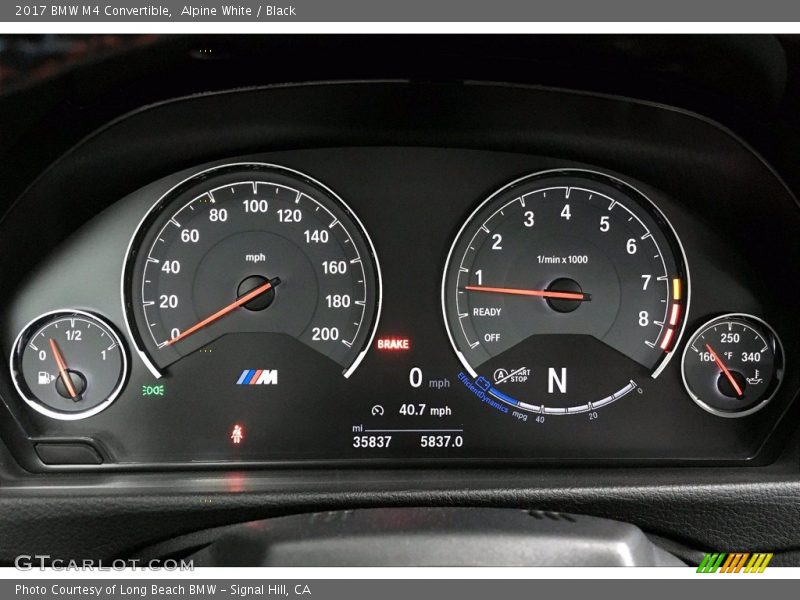  2017 M4 Convertible Convertible Gauges