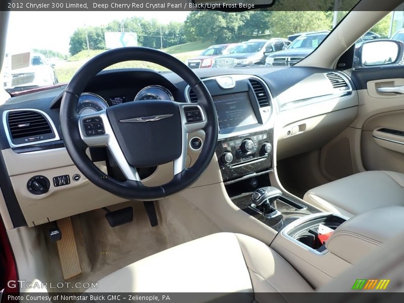 Deep Cherry Red Crystal Pearl / Black/Light Frost Beige 2012 Chrysler 300 Limited