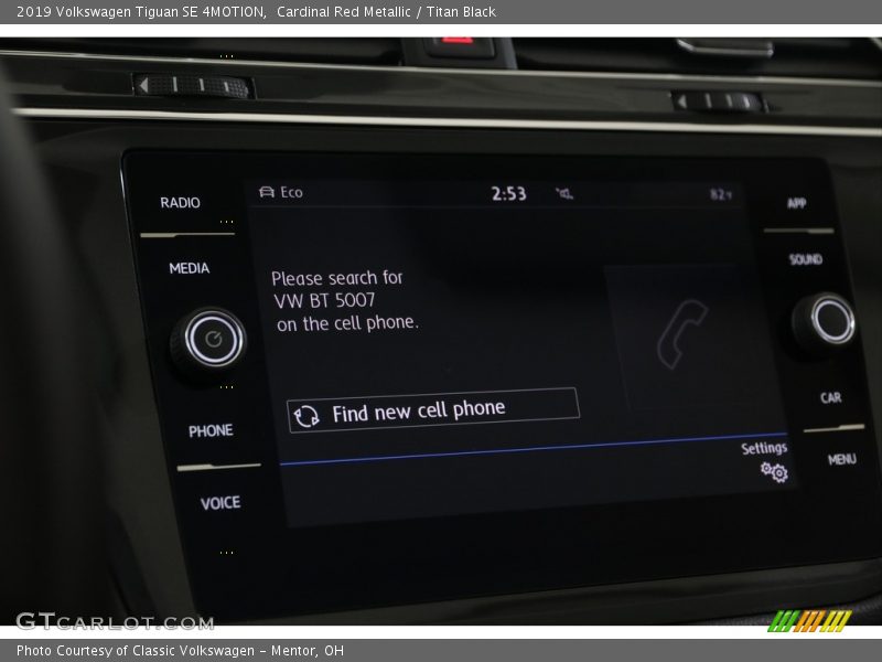 Cardinal Red Metallic / Titan Black 2019 Volkswagen Tiguan SE 4MOTION