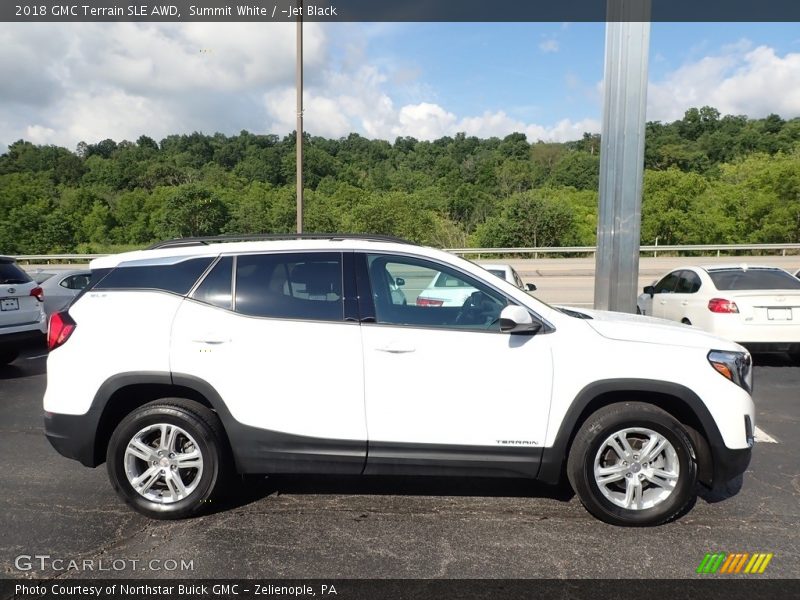 Summit White / ­Jet Black 2018 GMC Terrain SLE AWD