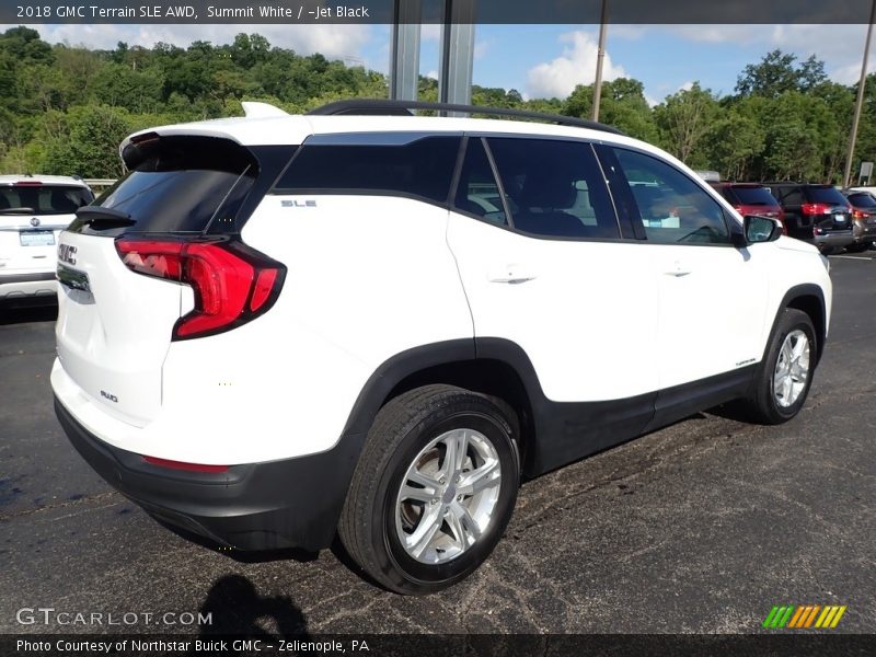 Summit White / ­Jet Black 2018 GMC Terrain SLE AWD