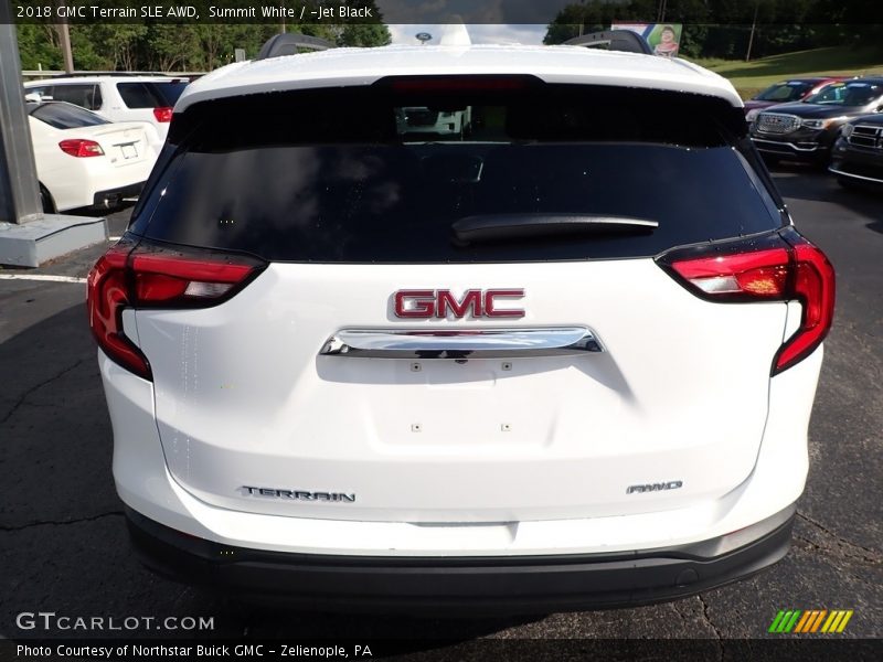 Summit White / ­Jet Black 2018 GMC Terrain SLE AWD