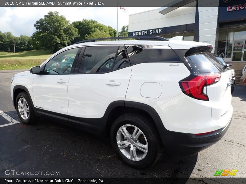 Summit White / ­Jet Black 2018 GMC Terrain SLE AWD