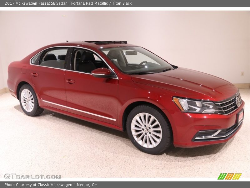 Fortana Red Metallic / Titan Black 2017 Volkswagen Passat SE Sedan