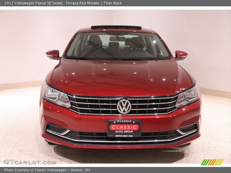 Fortana Red Metallic / Titan Black 2017 Volkswagen Passat SE Sedan