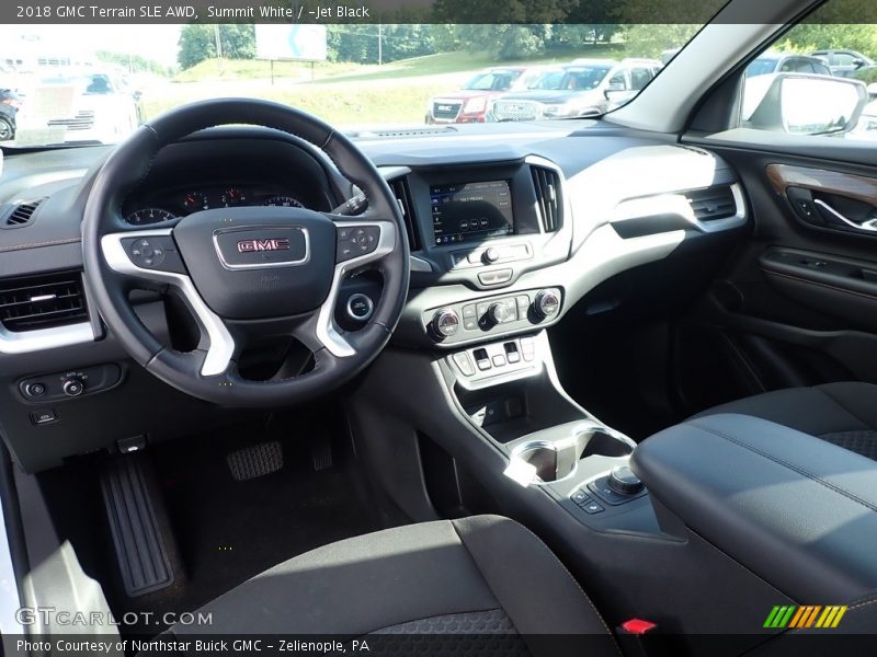 Summit White / ­Jet Black 2018 GMC Terrain SLE AWD