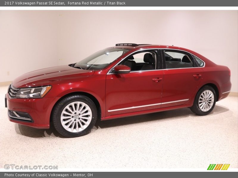 Fortana Red Metallic / Titan Black 2017 Volkswagen Passat SE Sedan