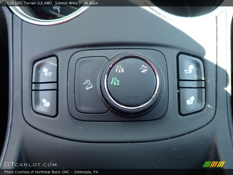 Summit White / ­Jet Black 2018 GMC Terrain SLE AWD