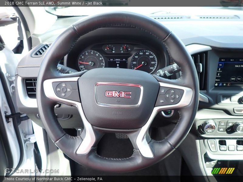 Summit White / ­Jet Black 2018 GMC Terrain SLE AWD