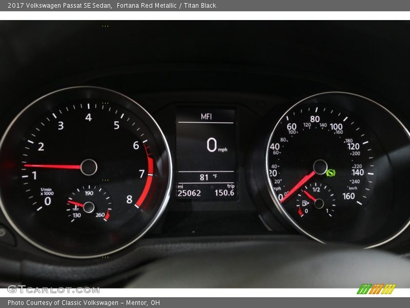 Fortana Red Metallic / Titan Black 2017 Volkswagen Passat SE Sedan