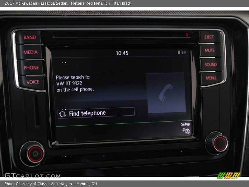 Fortana Red Metallic / Titan Black 2017 Volkswagen Passat SE Sedan