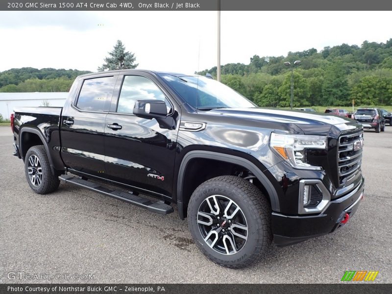 Front 3/4 View of 2020 Sierra 1500 AT4 Crew Cab 4WD