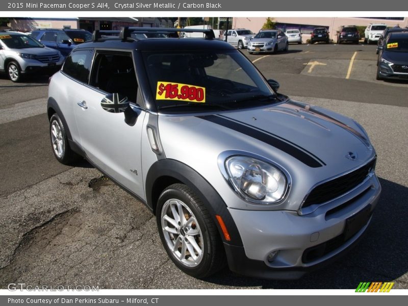 Crystal Silver Metallic / Carbon Black 2015 Mini Paceman Cooper S All4