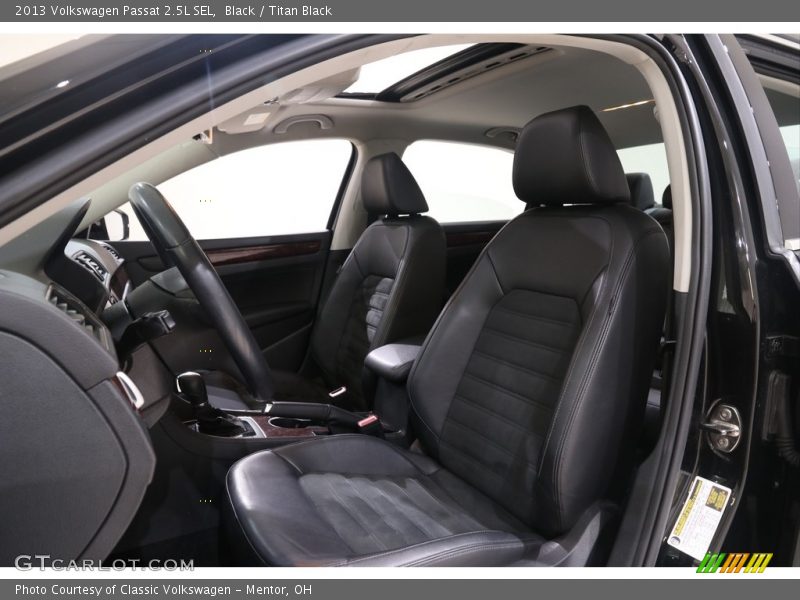 Front Seat of 2013 Passat 2.5L SEL