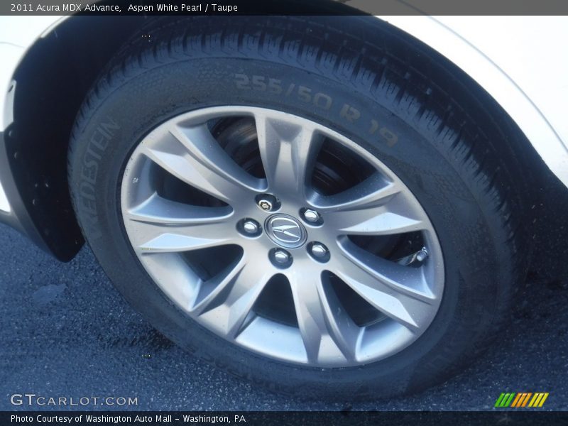 Aspen White Pearl / Taupe 2011 Acura MDX Advance