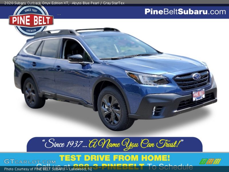 Abyss Blue Pearl / Gray StarTex 2020 Subaru Outback Onyx Edition XT