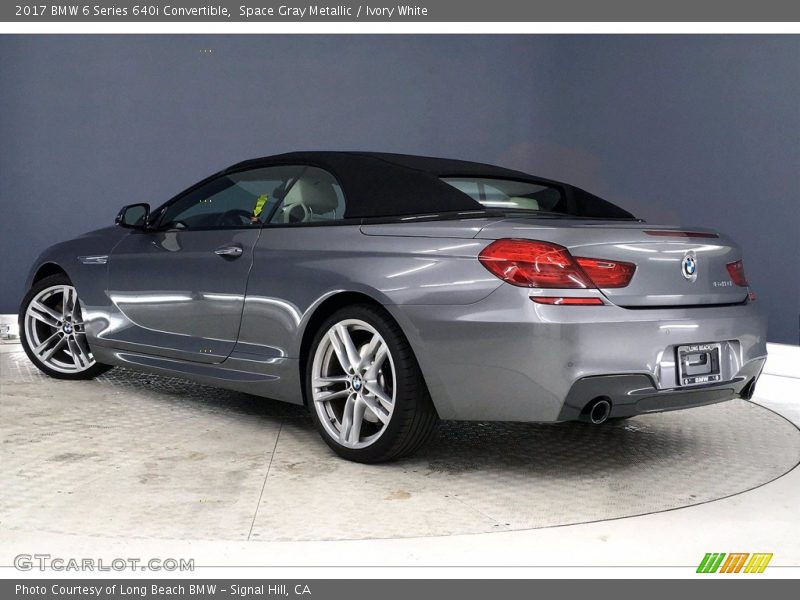 Space Gray Metallic / Ivory White 2017 BMW 6 Series 640i Convertible