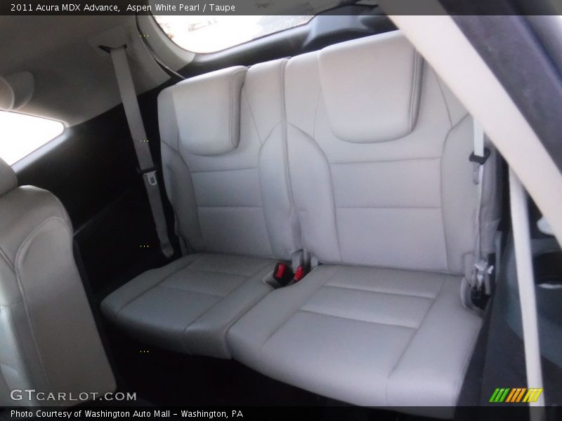 Aspen White Pearl / Taupe 2011 Acura MDX Advance