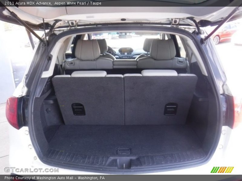 Aspen White Pearl / Taupe 2011 Acura MDX Advance