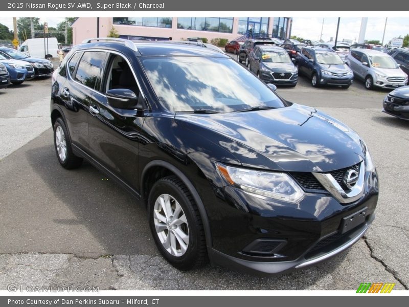Super Black / Charcoal 2015 Nissan Rogue SV AWD