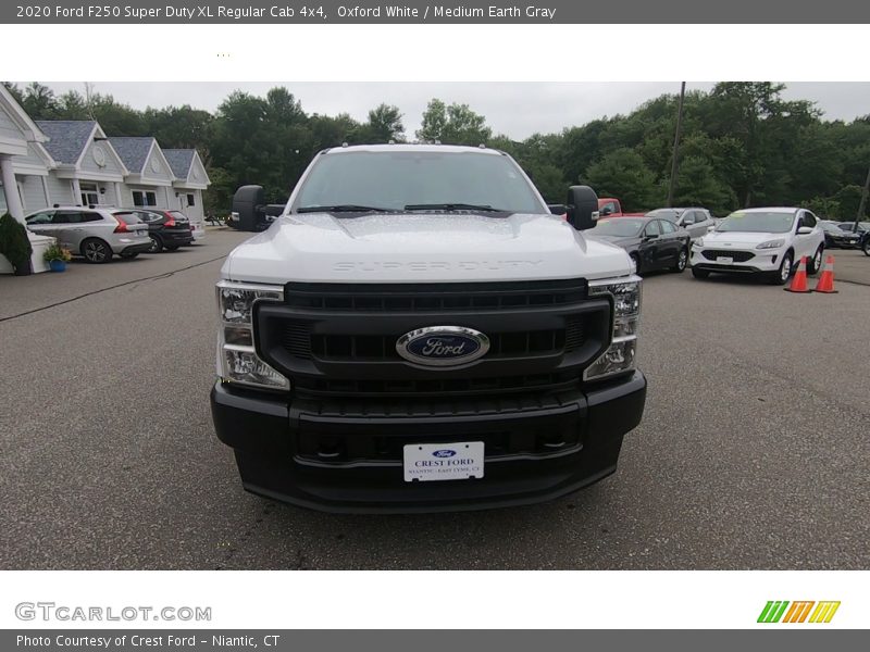 Oxford White / Medium Earth Gray 2020 Ford F250 Super Duty XL Regular Cab 4x4