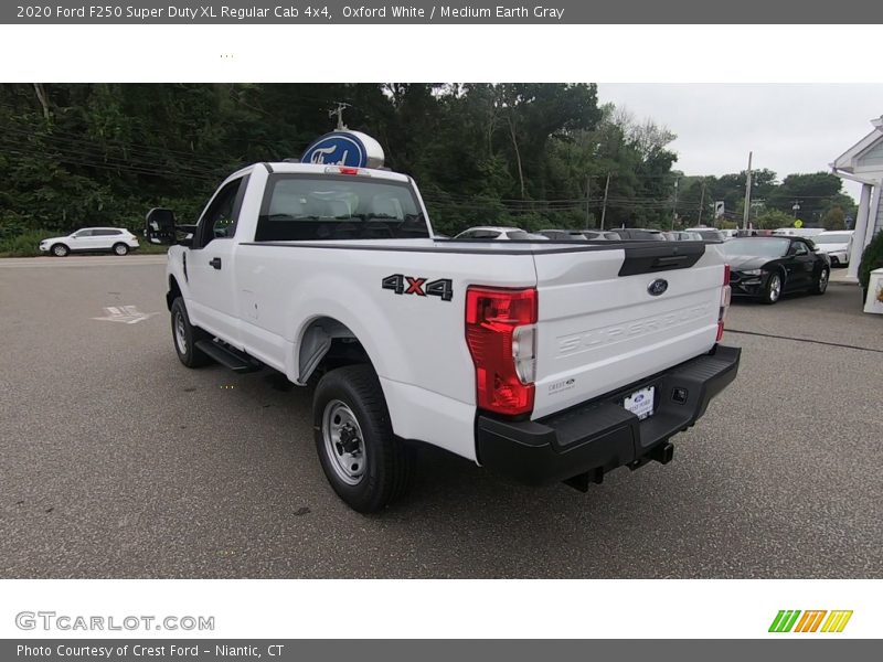 Oxford White / Medium Earth Gray 2020 Ford F250 Super Duty XL Regular Cab 4x4