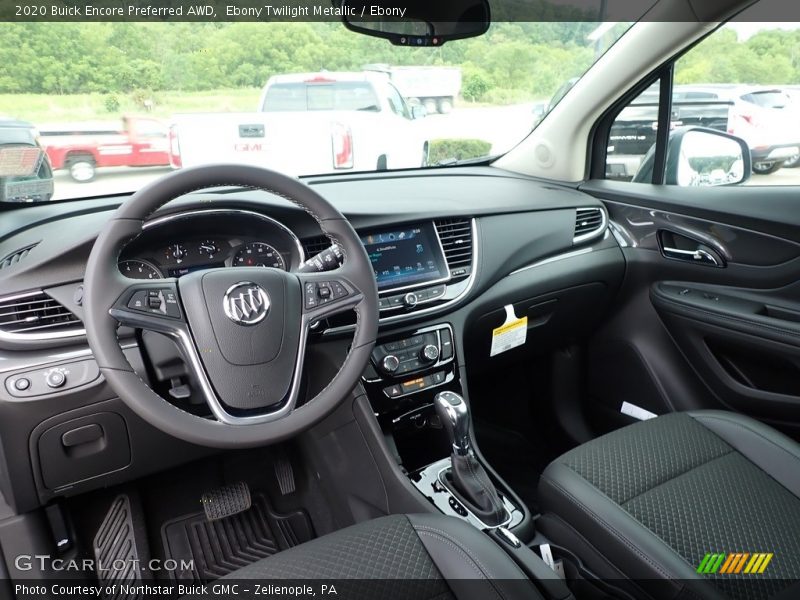  2020 Encore Preferred AWD Ebony Interior