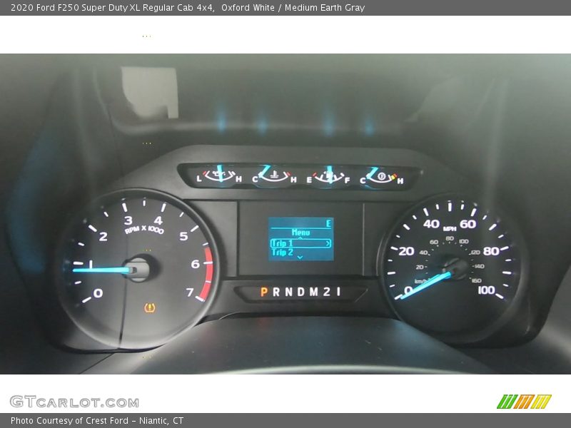Oxford White / Medium Earth Gray 2020 Ford F250 Super Duty XL Regular Cab 4x4