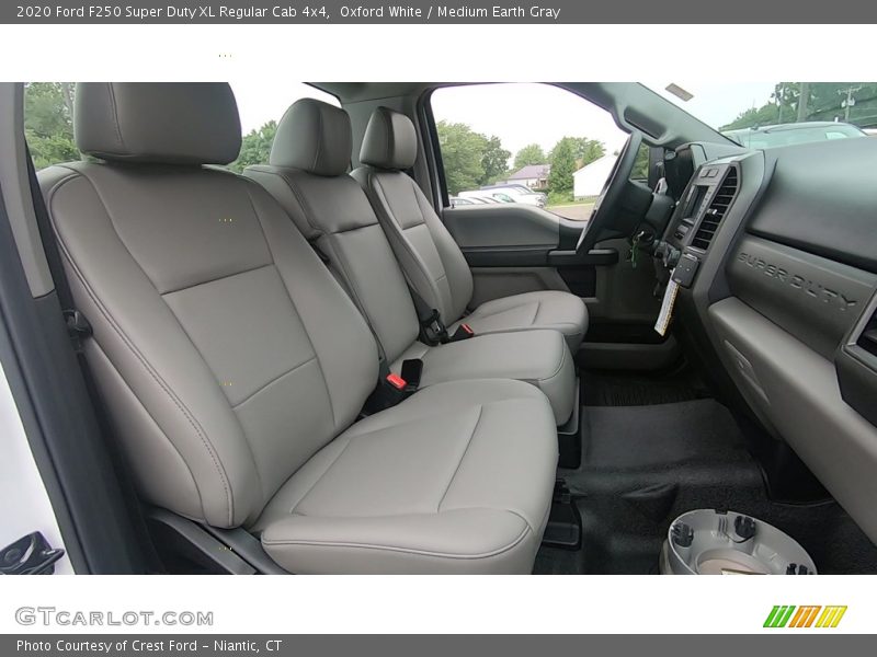 Oxford White / Medium Earth Gray 2020 Ford F250 Super Duty XL Regular Cab 4x4