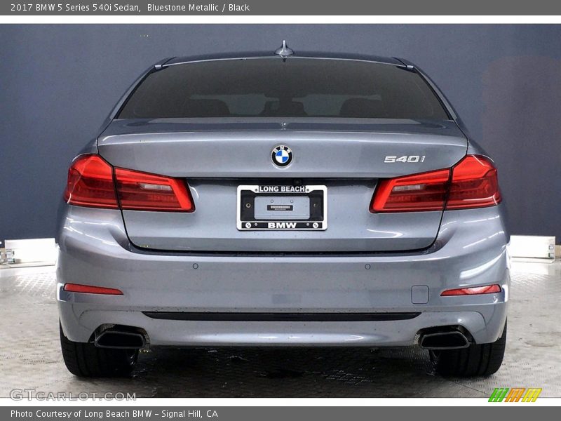 Bluestone Metallic / Black 2017 BMW 5 Series 540i Sedan