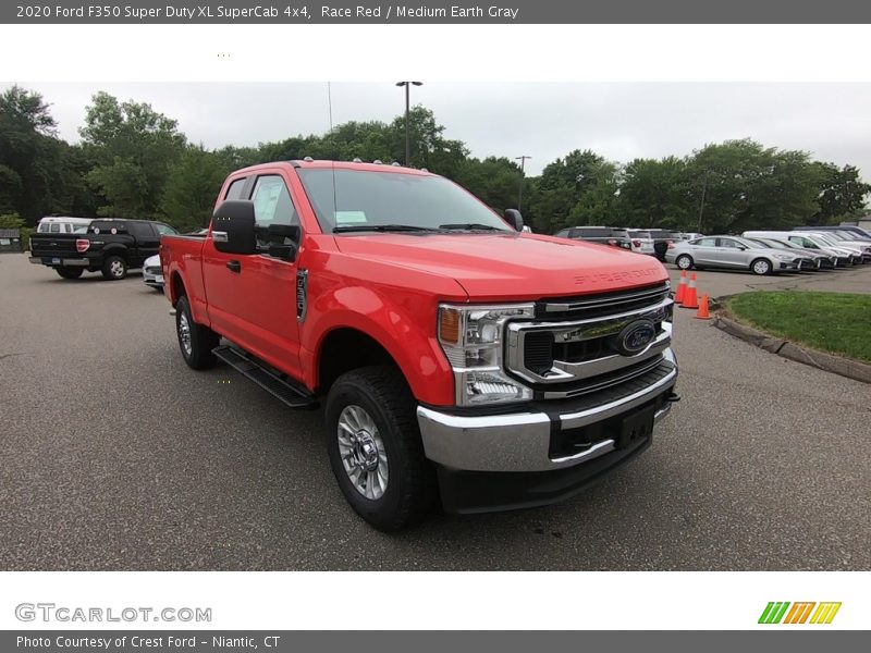 Race Red / Medium Earth Gray 2020 Ford F350 Super Duty XL SuperCab 4x4