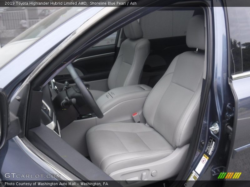 Shoreline Blue Pearl / Ash 2019 Toyota Highlander Hybrid Limited AWD