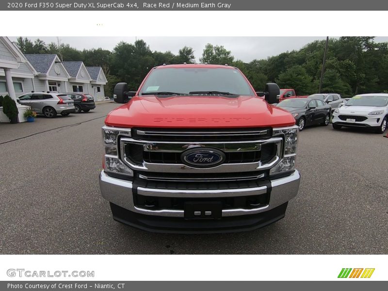 Race Red / Medium Earth Gray 2020 Ford F350 Super Duty XL SuperCab 4x4