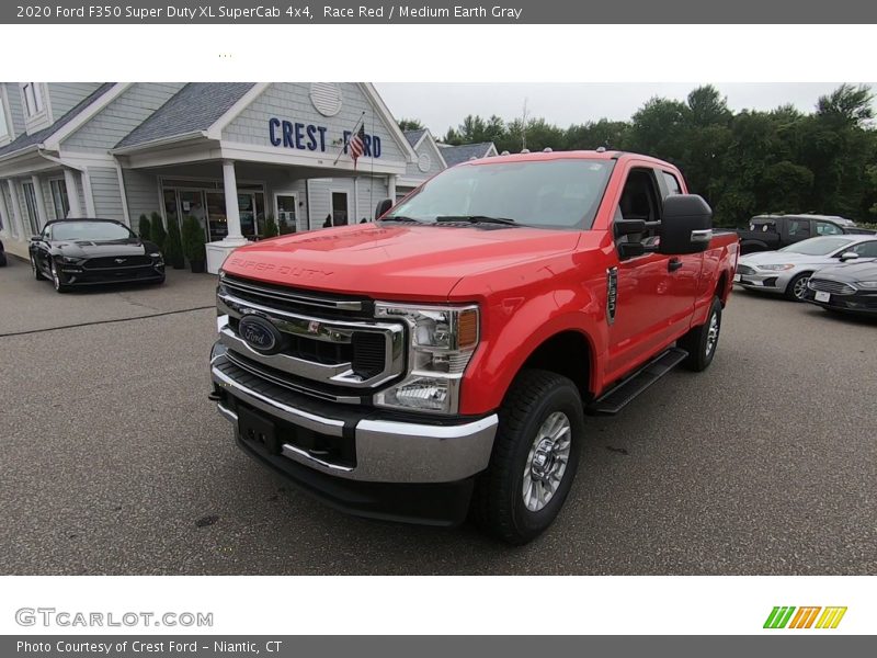 Race Red / Medium Earth Gray 2020 Ford F350 Super Duty XL SuperCab 4x4