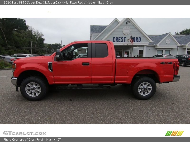 Race Red / Medium Earth Gray 2020 Ford F350 Super Duty XL SuperCab 4x4