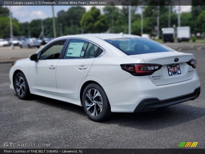 Crystal White Pearl / Warm Ivory 2020 Subaru Legacy 2.5i Premium