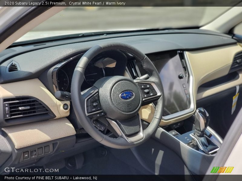 Dashboard of 2020 Legacy 2.5i Premium